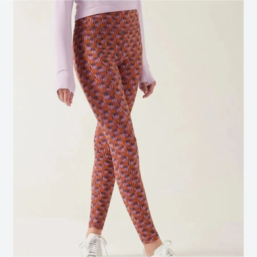 Athleta girl high-rise printed chit chat tight
